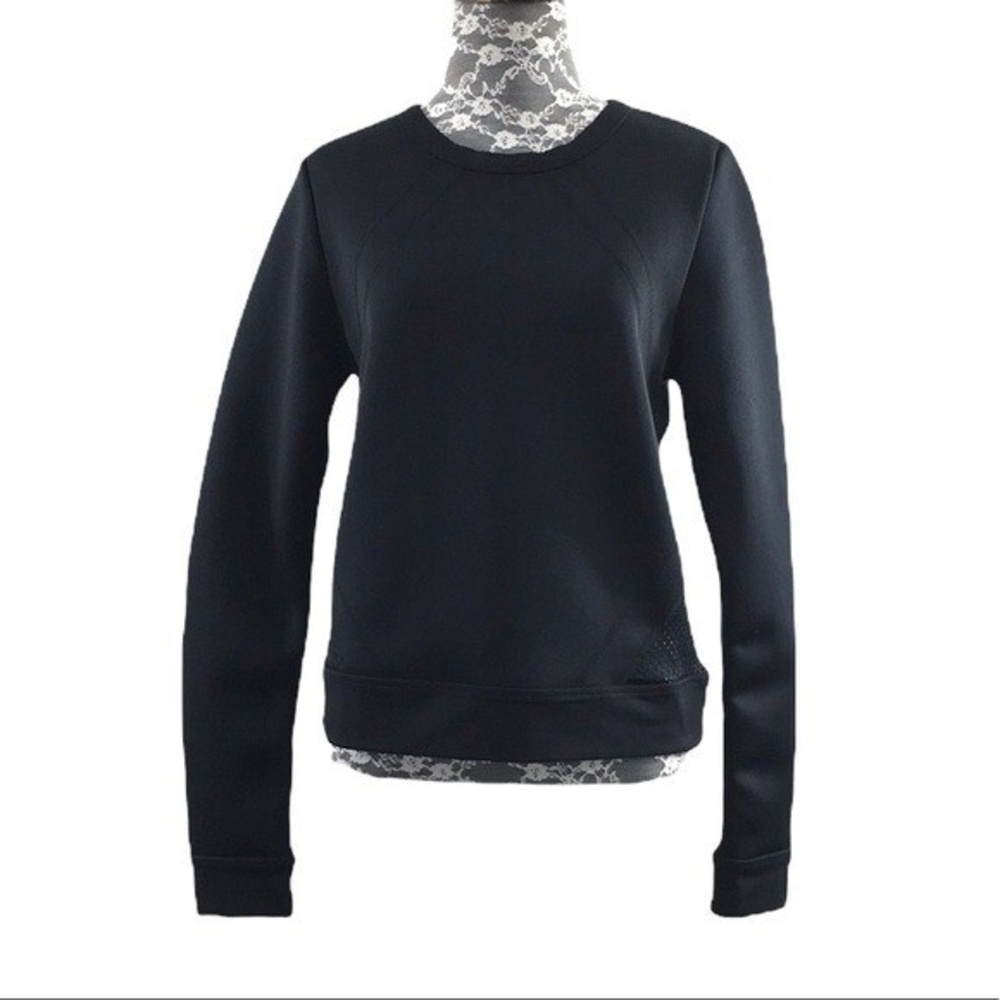 Fabletics Black Athletic Top Womens Small‎ Long Sleeve Tee Neoprene